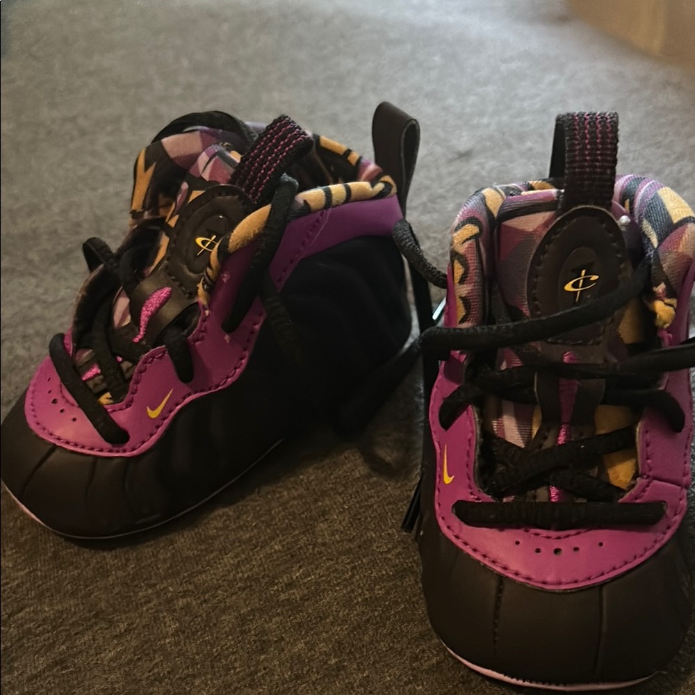 Vibrant Purple and Black Kids Soft bottom lil’posites